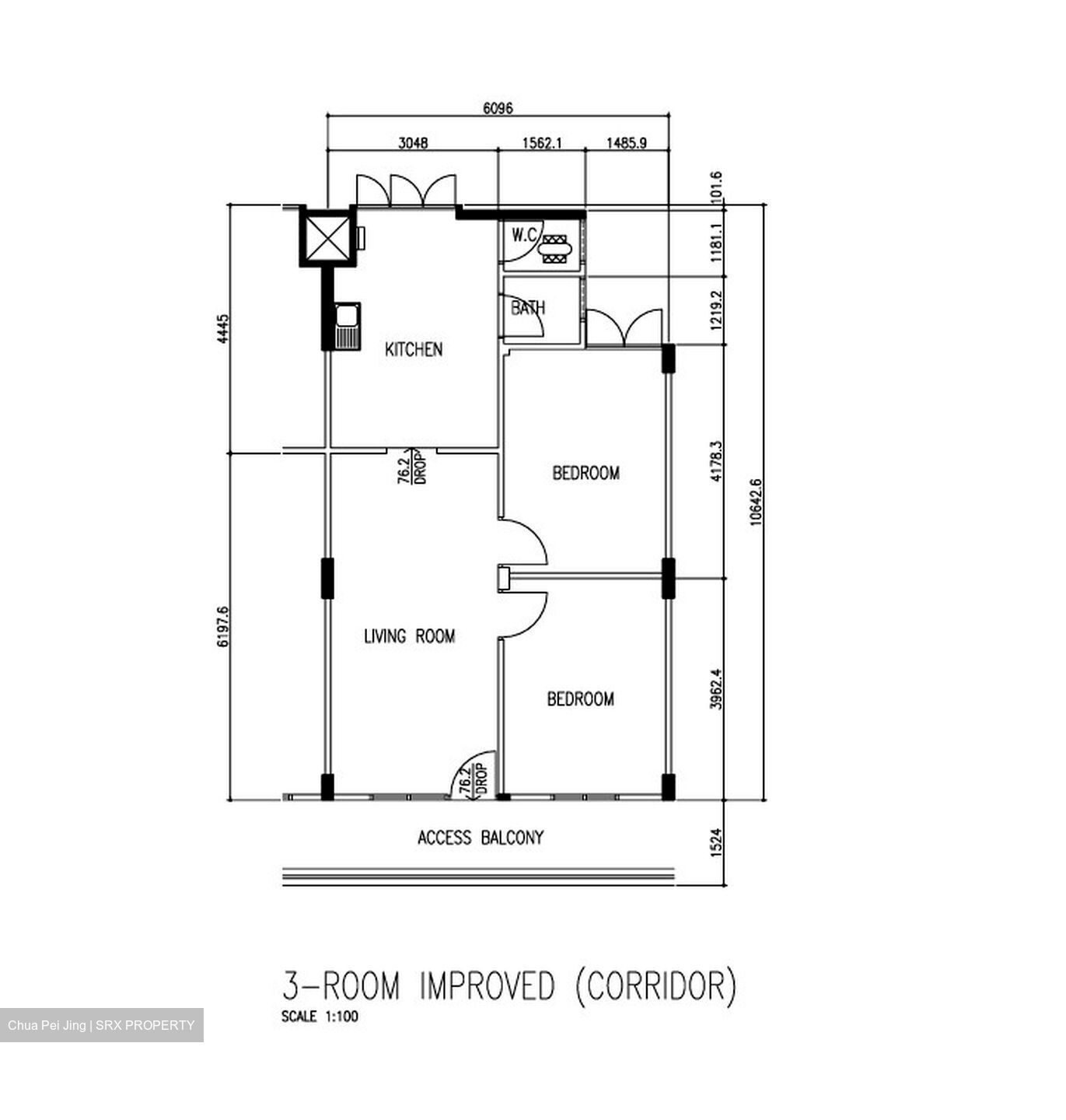 Blk 132 Jalan Bukit Merah (Bukit Merah), HDB 3 Rooms #557733401